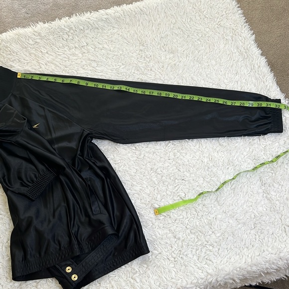 Reebok Black Gold Snap Jacket Track Basketball Sporty Mens Size Large - Picture 12 of 12